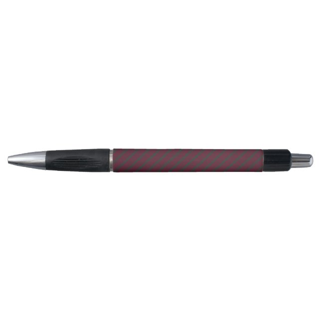 Burgundy red and charcoal five stripe pattern (Front)