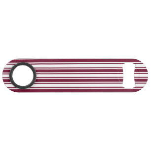 Burgundy red and white candy stripes
