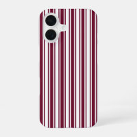 Burgundy red and white candy stripes