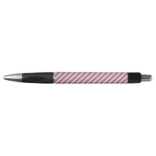 Burgundy red and white five stripe pattern