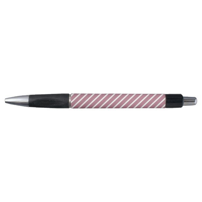 Burgundy red and white five stripe pattern (Front)