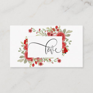 Burgundy Red Blush Gold Geometric Greenery Wedding Enclosure Card