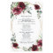 Burgundy Red Blush Gold Greenery Wedding Programs