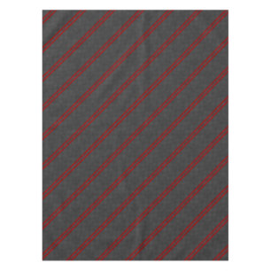 Burgundy Red Carbon Style Racing Stripes Decor Tablecloth