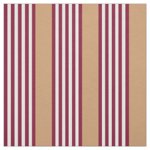 Burgundy red five stripes pattern fabric