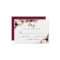 Burgundy Red Floral Fall Wedding RSVP