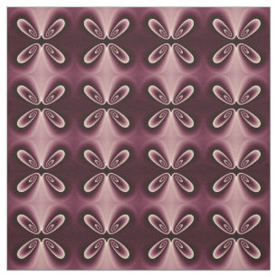 Burgundy Red Floral Petal Digital Pattern Fabric