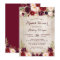 Burgundy Red Floral Rustic County Bridal Shower