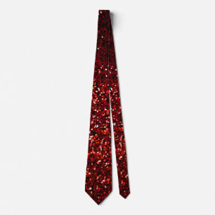 Burgundy Red Maroon Glitter Sparkly Wedding Tie