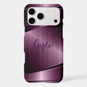 Burgundy-Red Metallic Geometric Design