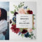 Burgundy Red Navy Trifold Wedding Invitation