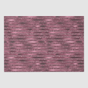 Burgundy Red Pink Rose Gold Glitter Stripes Tissue Paper