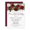 Burgundy Red Roses Housewarming Party Invite