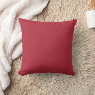 Burgundy red solid colour cushion