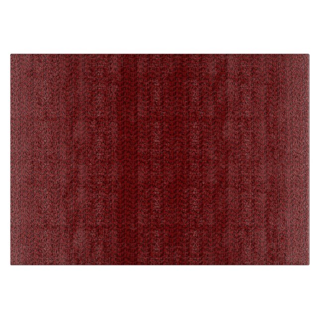 Burgundy Red Weave Mesh Look Cutting Board (Front)