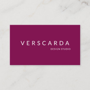Burgundy Red Wine Bold Design Studio Beauty Business Card