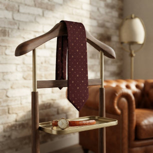 Burgundy Renaissance Micro Jacquard Tie