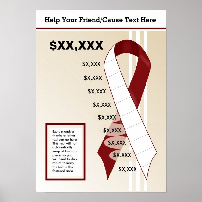 Burgundy Ribbon Chart (Front)