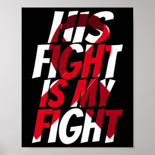 Burgundy Ribbon for Him Products Brain Aneurysm Aw Poster