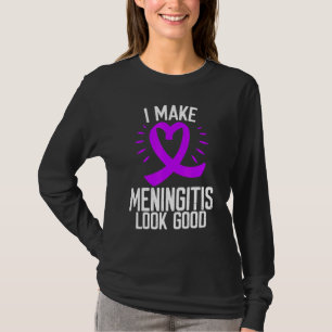 Burgundy Ribbon Make Meningitis Awareness Good Sur T-Shirt