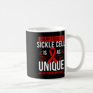 Burgundy Ribbon Unique Cause Sickel Cell Awareness Coffee Mug