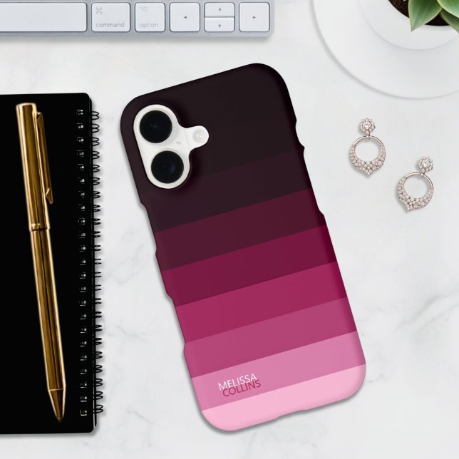 Burgundy Rich Gradient Colour Stripes  (Creator Uploaded)