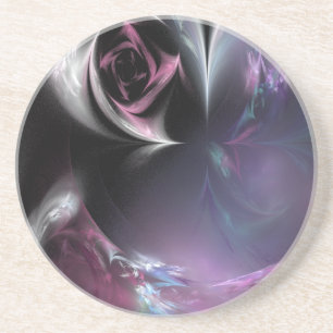 Burgundy Rose Coaster