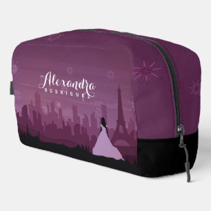 Burgundy Rose Paris Fireworks Quinceañera Dopp Kit