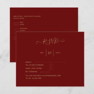 Burgundy RSVP Budget
