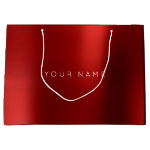 Burgundy Ruby White Plum Minimal Favor Gift Ombre Large Gift Bag