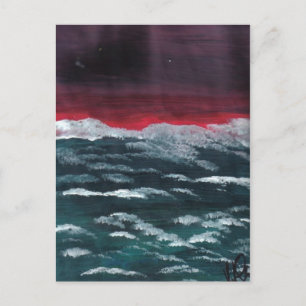 Burgundy Skies Postcard