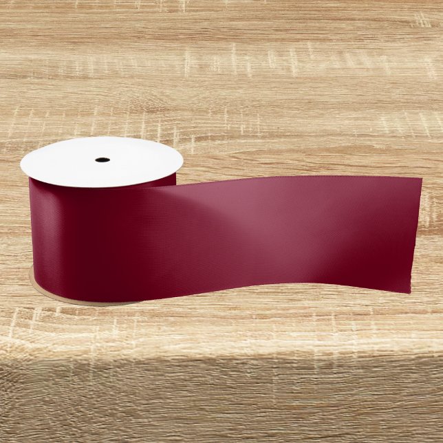 Burgundy Solid Color Satin Ribbon (Creator Uploaded)