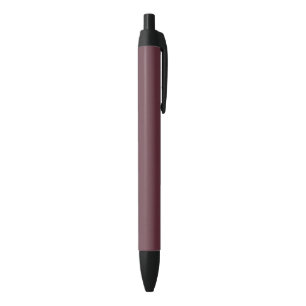 Burgundy Solid Colour Black Ink Pen