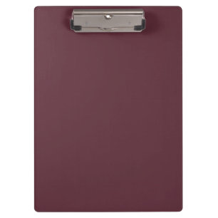 Burgundy Solid Colour Clipboard
