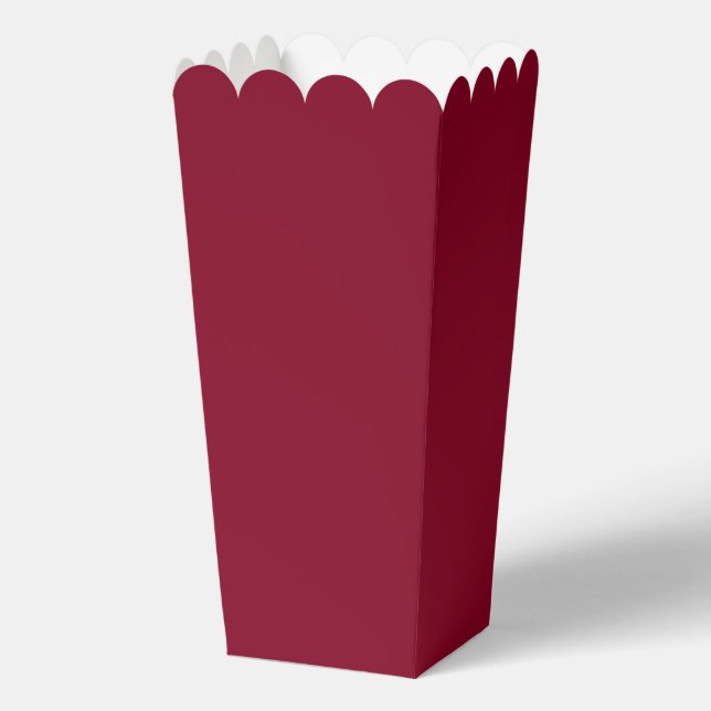 Burgundy Solid Colour Favour Box (Front)