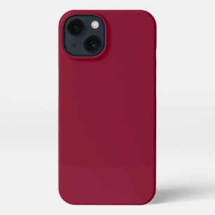 Burgundy Solid Colour iPhone 13 Case