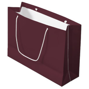Burgundy Solid Colour Large Gift Bag