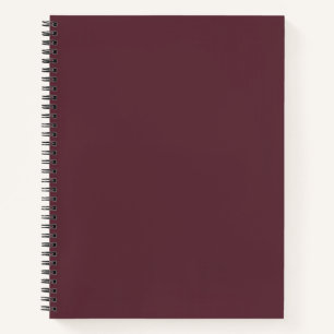 Burgundy Solid Colour Notebook