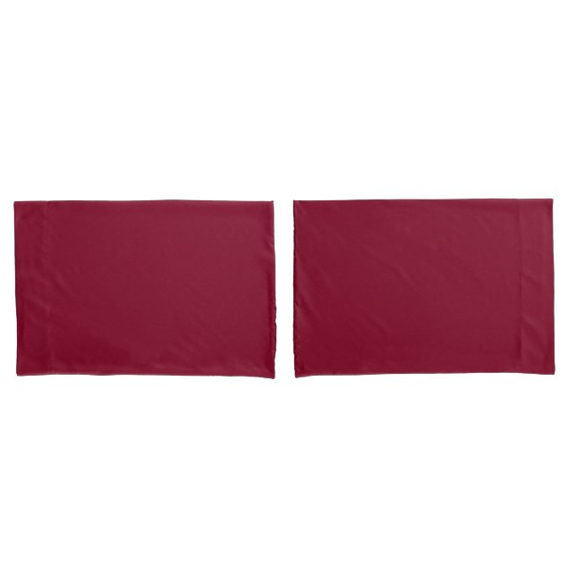 Burgundy (solid colour)  pillowcase (Front-Set)