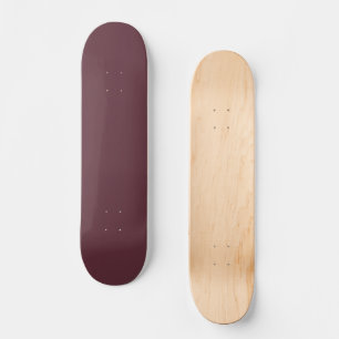 Burgundy Solid Colour Skateboard