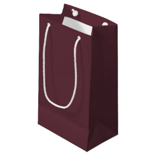 Burgundy Solid Colour Small Gift Bag