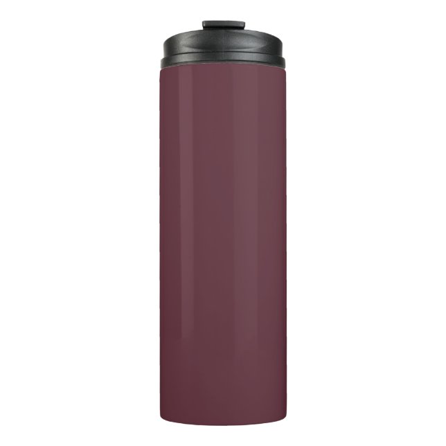 Burgundy Solid Colour Thermal Tumbler (Front)