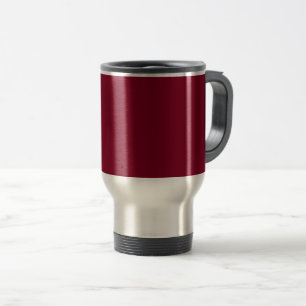Burgundy Solid Colour Travel Mug