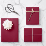 Burgundy Solid Colour Wrapping Paper Sheets<br><div class="desc">Burgundy Solid Colour Wrapping Paper Sheets featuring plain solid colour burgundy. The colour is designed to co-ordinate with products in the Elegant Burgundy Red Wedding Invitation Suite such as the groomsman flask and the wedding favour Thank You gift tags.</div>