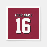 Burgundy Sporty Team Jersey
