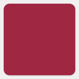 Burgundy Square Sticker