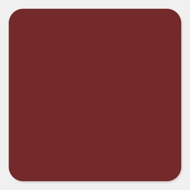 Burgundy Square Sticker (Front)