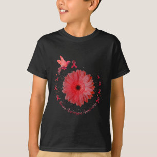 Burgundy Sunflower Brain Aneurysm Awareness 1 T-Shirt