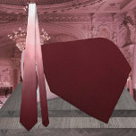 Burgundy To Pink Ombre Wedding  Tie<br><div class="desc">A burgundy to pink ombre monochromatic wedding neck tie.</div>