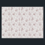 Burgundy Toile De Jouy Vintage Floral Chinoiserie Tissue Paper<br><div class="desc">Elevate your autumn celebrations with our Fall Toile party decor, featuring detailed floral burgundy toile on a warm white background. This French-inspired Chinoiserie design exudes elegance and sophistication, perfect for fall gatherings in September, October, or November. The intricate toile de Jouy pattern captures the crisp, cosy essence of fall, creating...</div>